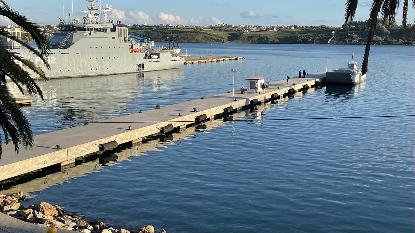 Travaux de réaménagement du Quai N°7 à la base navale principale de Bizerte